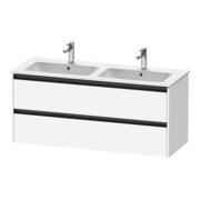Duravit Meuble sous lavabo Ketho.2 128x48x55 cm, 2 tiroirs, suspendu, blanc mat