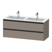 Duravit Meuble sous-lavabo Ketho.2 128x48x55 cm, 2 tiroirs, suspendu, blanc mat