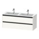 Duravit Meuble sous lavabo Ketho.2 128x48x55cm, 2 tiroirs, suspendu, blanc mat-1