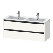 Duravit Meuble sous lavabo Ketho.2 128x48x55cm, 2 tiroirs, suspendu, blanc mat