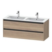 Duravit Meuble sous-lavabo Ketho.2 128x48x55cm, 2 tiroirs, suspendu, marbre œuf