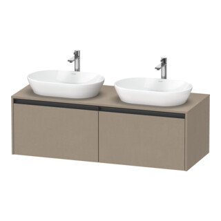 Duravit Meuble sous lavabo Ketho.2 140x55 cm, 2 tiroirs, suspendu, B double