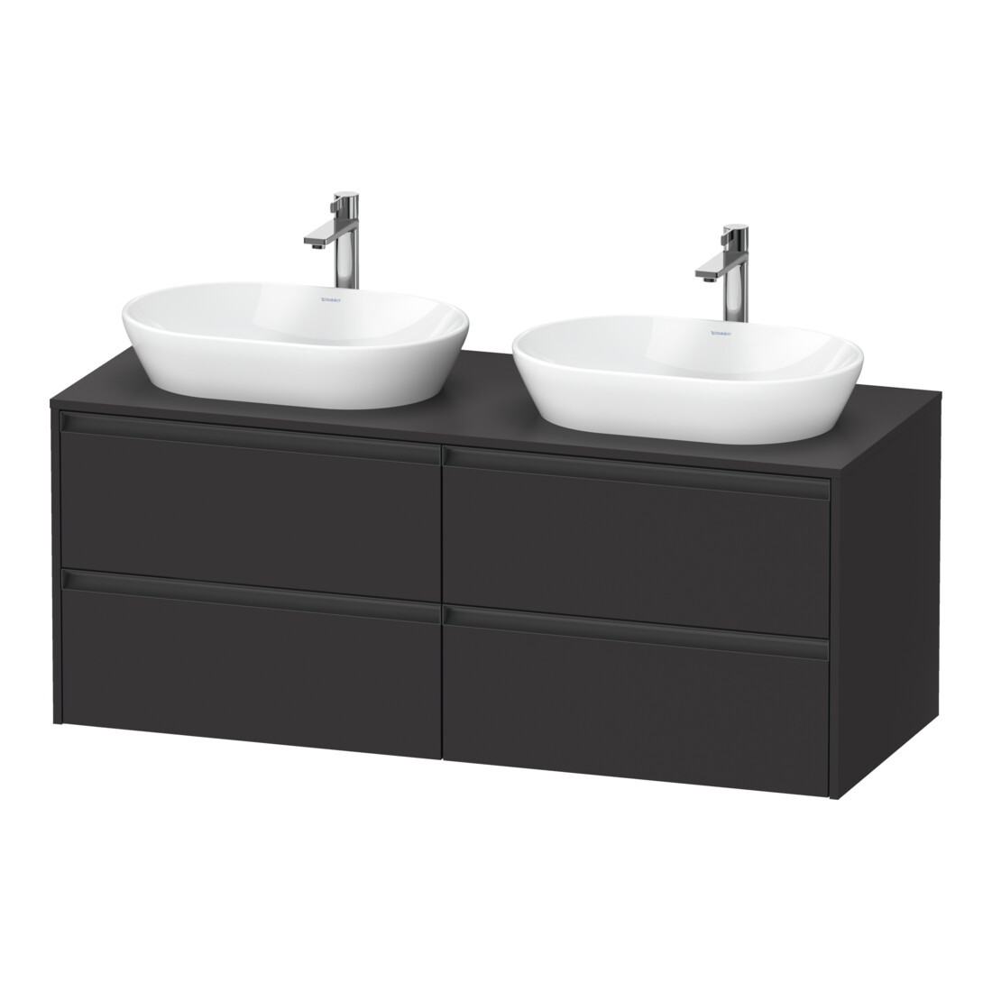 Duravit Meuble sous-lavabo Ketho.2 140x55 cm, B bs, gris m, 4 tiroirs, suspendu