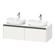 Duravit Meuble sous lavabo Ketho.2 140x55 cm, blanc mat, 2 tiroirs, suspendu-1