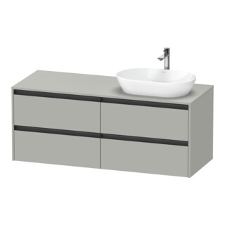 Duravit Meuble sous lavabo Ketho.2 140x55 cm, D G, blanc mat, 4 tiroirs, suspendu