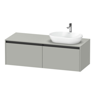 Duravit Meuble sous-lavabo Ketho.2 140x55 cm, D R, bg ma, 2 tiroirs, suspendu
