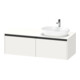 Duravit Meuble sous-lavabo Ketho.2 140x55 cm, Droit, blanc mat, 2 tiroirs, suspendu-1