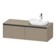 Duravit Meuble sous-lavabo Ketho.2 140x55 cm, évier à droite, 2 tiroirs, suspendu-1
