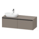 Duravit Meuble sous-lavabo Ketho.2 140x55 cm, G à gauche, bas, 2 tiroirs, suspendu-1
