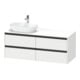 Duravit Meuble sous-lavabo Ketho.2 140x55 cm, G, blanc mat, 4 tiroirs, suspendu-1