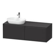 Duravit Meuble sous lavabo Ketho.2 140x55 cm, L P, gris mat, 2 tiroirs, suspendu-1