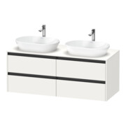 Duravit Meuble sous-lavabo Ketho.2 140x55cm, B bs, blanc mat, 4 tiroirs, suspendu