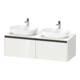 Duravit Meuble sous lavabo Ketho.2 140x55cm, blanc brillant, 2 tiroirs, suspendu-1