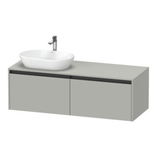 Duravit Meuble sous-lavabo Ketho.2 140x55cm, L P, blanc mat, 2 tiroirs, suspendu
