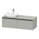 Duravit Meuble sous-lavabo Ketho.2 140x55cm, L P, blanc mat, 2 tiroirs, suspendu-1