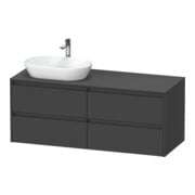 Duravit Meuble sous-lavabo Ketho.2 140x55cm, L P, graph ma, 4 tiroirs, suspendu