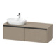 Duravit Meuble sous-lavabo Ketho.2 140x55cm, lavabo gauche, sans, 2 tiroirs, suspendu-1