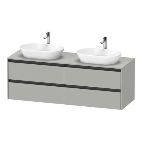 Duravit Meuble sous lavabo Ketho.2 160x55 cm, B bs, bg ma, 4 tiroirs, suspendu