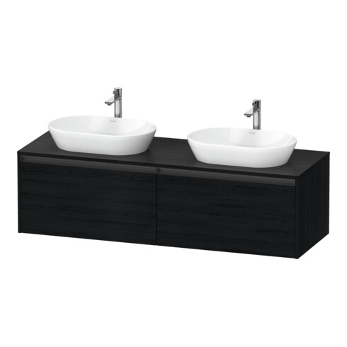 Duravit Meuble sous-lavabo Ketho.2 160x55 cm, B bs, blanc œuf, 2 tiroirs, suspendu