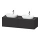 Duravit Meuble sous lavabo Ketho.2 160x55 cm, B bs, gris mat, 2 tiroirs, suspendu-1