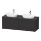 Duravit Meuble sous-lavabo Ketho.2 160x55 cm, B bs, gris mat, 4 tiroirs, suspendu-1