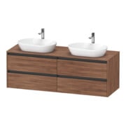 Duravit Meuble sous lavabo Ketho.2 160x55 cm, B bs, N Nat, 4 tiroirs, suspendu