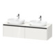 Duravit Meuble sous lavabo Ketho.2 160x55 cm, blanc brillant, 2 tiroirs, suspendu-1