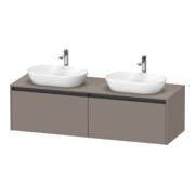 Duravit Meuble sous-lavabo Ketho.2 160x55 cm, blanc mat, 2 tiroirs, suspendu