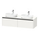 Duravit Meuble sous lavabo Ketho.2 160x55 cm, blanc mat, 2 tiroirs, suspendu-1