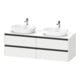 Duravit Meuble sous lavabo Ketho.2 160x55 cm, blanc mat, 4 tiroirs, suspendu-1