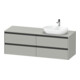 Duravit Meuble sous lavabo Ketho.2 160x55 cm, BR, bg ma, 4 tiroirs, suspendu-1