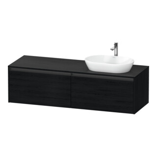 Duravit Meuble sous-lavabo Ketho.2 160x55 cm, D rt, blanc, 2 tiroirs, suspendu