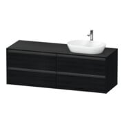 Duravit Meuble sous-lavabo Ketho.2 160x55 cm, Droit, Blanc, 4 tiroirs, suspendu