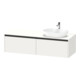 Duravit Meuble sous-lavabo Ketho.2 160x55 cm, Droit, blanc mat, 2 tiroirs, suspendu-1