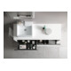 Duravit Meuble sous-lavabo Ketho.2 160x55 cm, G gauche, blanc mat, 2 tiroirs, suspendu