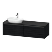 Duravit Meuble sous lavabo Ketho.2 160x55 cm, G gauche, blanc œuf, 2 tiroirs, suspendu