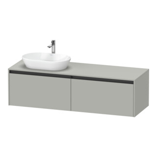 Duravit Meuble sous lavabo Ketho.2 160x55 cm, L P, bg ma, 2 tiroirs, suspendu