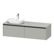 Duravit Meuble sous lavabo Ketho.2 160x55 cm, L P, bg ma, 2 tiroirs, suspendu