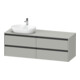 Duravit Meuble sous lavabo Ketho.2 160x55 cm, L P, blanc mat, 4 tiroirs, suspendu-1