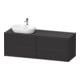 Duravit Meuble sous lavabo Ketho.2 160x55 cm, L P, gris mat, 4 tiroirs, suspendu-1