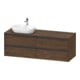 Duravit Meuble sous lavabo Ketho.2 160x55 cm, L P, N foncé, 4 tiroirs, suspendu-1
