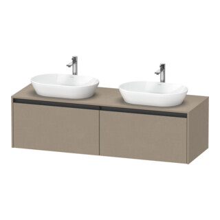 Duravit Meuble sous-lavabo Ketho.2 160x55cm, 2 tiroirs, suspendu, B double, laqué