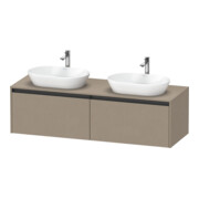 Duravit Meuble sous-lavabo Ketho.2 160x55cm, 2 tiroirs, suspendu, B double, laqué