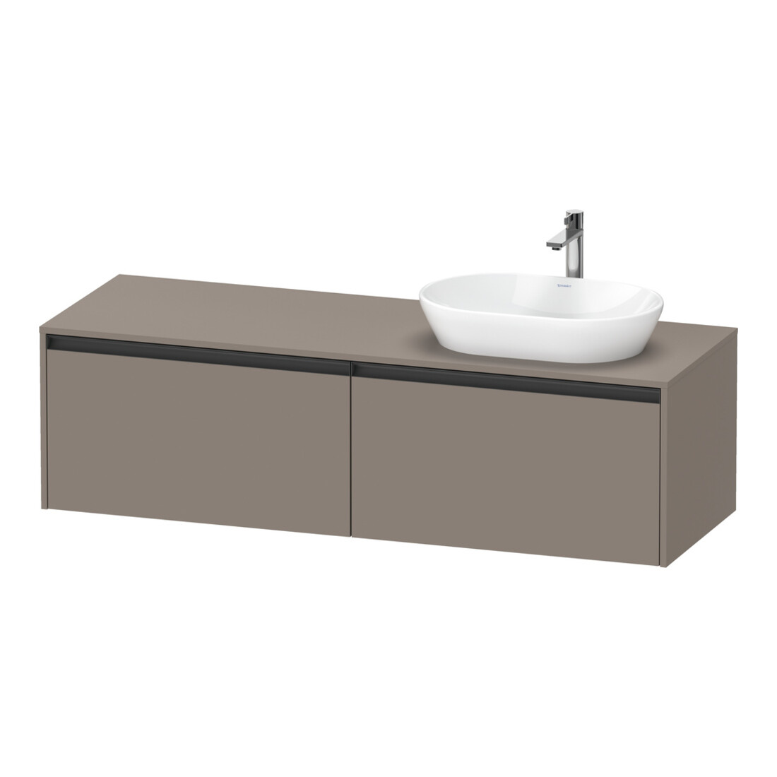 Duravit Meuble sous-lavabo Ketho.2 160x55cm, Droit, Bas, 2 tiroirs, suspendu