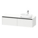 Duravit Meuble sous lavabo Ketho.2 160x55cm, Droit, blanc mat, 2 tiroirs, suspendu-1