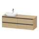 Duravit Meuble sous-lavabo Ketho.2 160x55cm, G à gauche, blanc œuf, 4 tiroirs, suspendu-1