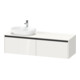 Duravit Meuble sous-lavabo Ketho.2 160x55cm, G gauche, blanc brillant, 2 tiroirs, suspendu-1