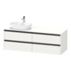 Duravit Meuble sous lavabo Ketho.2 160x55cm, L P, blanc mat, 4 tiroirs, suspendu-1