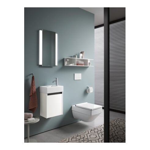 Duravit Meuble sous-lavabo Ketho.2 36,4x23,8 cm, à droite, blanc mat, 1 porte, suspendu
