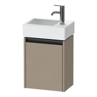 Duravit Meuble sous lavabo Ketho.2 36,4x23,8 cm, à gauche, blanc, 1 porte, suspendu
